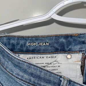 American Eagle Outfitters High Rise Ripped Blue Jeans